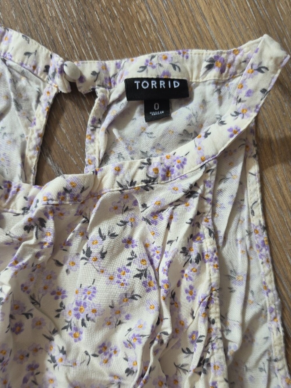 torrid Lavender Floral High-Low Summer Dress - Picture 2 of 4